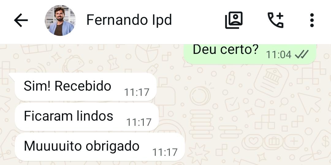 Print de depoimento de cliente 1