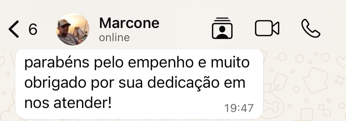 Print de depoimento de cliente 6